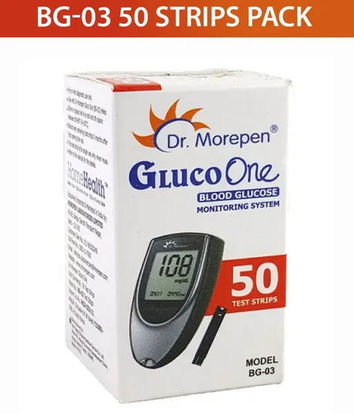Dr Morepen BG 03 Blood Glucose Test Strips 50s