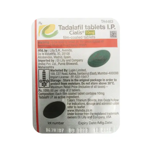 Cialis 10mg Tablet 2s