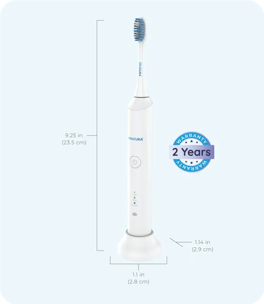 SB300 Sonic Plus Electric Rechargeable Toothbrush White