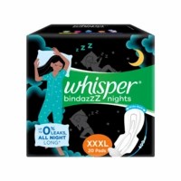 Whisper Bindazzz Nights Xxxl Plus - 20 Pads