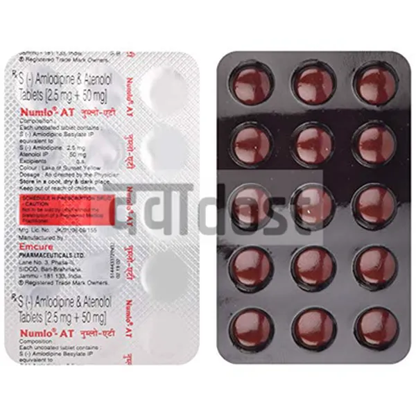 Numlo AT 2.5mg/50mg Tablet