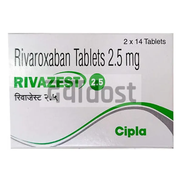 Rivazest 2.5mg Tablet 14s
