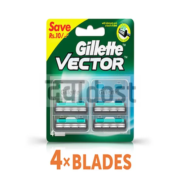 Gillette Vector+ Cartridges Pack of 4N
