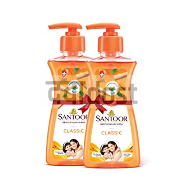 Santoor Hand Wash Liquid Pump 200ml 1+1 Offer