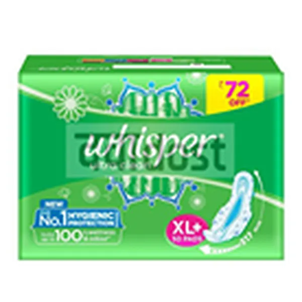 Whisper Ultra Clean Sanitary Pads Xl+ 50s