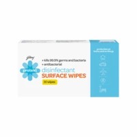 Godrej Protekt Disinfectant Surface Wipes, Kills 99.9% Germs And Bacteria, For Kitchen, Home And Travel, Alcohol Based - 30 Wipes