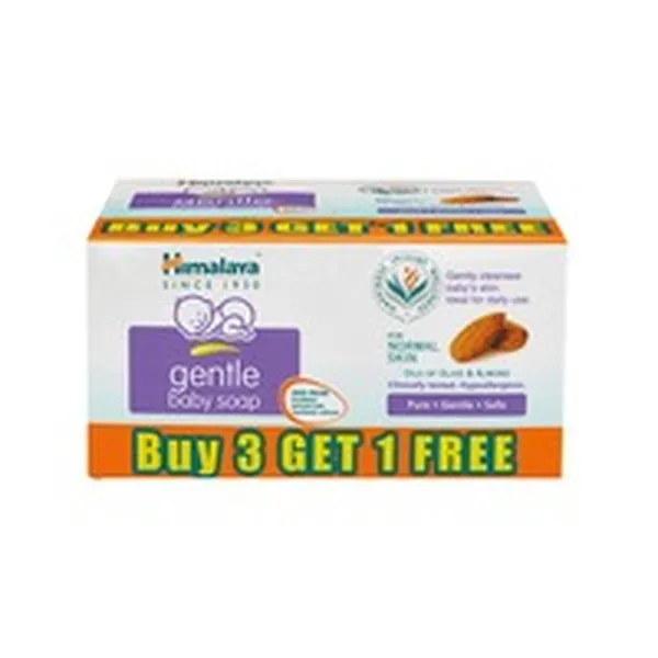 Himalaya Gentle Baby (buy 3 Get 1 Free) Soap Box Of 75 G