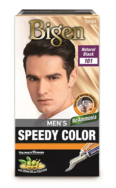 Bigen Men's Speedy Color, Natural Black 101, 80g