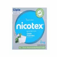 Nicotex 2mg Mint Nicotine Gums Sugar Free Strip Of 9 's