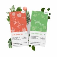 The Healthy Company One Month Detox- 28 Mint + 28 Peach Natural Green Tea Sticks - Diabetes Thyroid Keto - Men & Women
