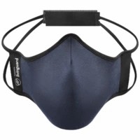 Livinguard Fitness Mask |unbeatable Breathability |anti-viral & Anti-bacterial |ultra Comfort | Non-toxic & Safe | Washable & Reusable | Steel Blue - Medium