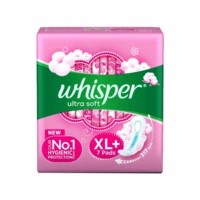 Whisper Ultra Soft  Sanitary Pads  Pack Of 7 (xl Plus)