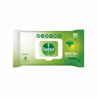 Dettol Disinfectant Skin & Surface Wipes, Original, Safe On Skin, Ideal To Clean Multiple Surfaces, Resealable Lock - Lid - 80 Count