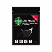 Dettol D95 Mask Anti Virus Reusable & Washable Black Large