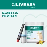 Liveasy Wellness Diabetic Protein - Blood Sugar & Weight Management - French Vanilla 200g Jar
