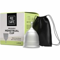 Pee Safe Reusable Menstrual Cup With Medical Grade Silcone For Women - Large