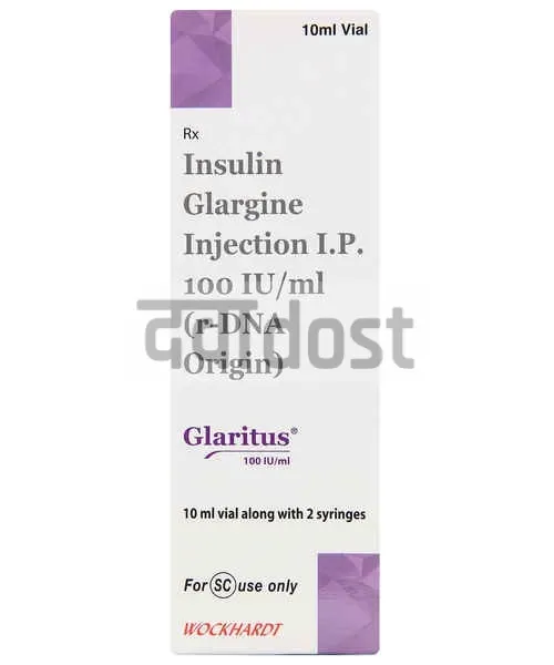 GLARITUS 100IU/ML SOLUTION FOR INJECTION 3ML