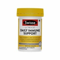 Swisse Ultiboost Daily Immune Support With Vitamin C Zinc And Olive Leaf Extract To Maintain A Healthy Immune System - 60 Tablets