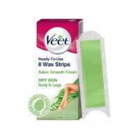 Veet Instant  Wax Strips For Dry Skin Box Of 8