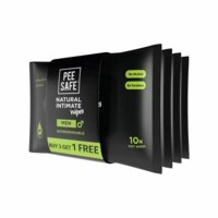 Pee Safe Intimate Wipes For Men, Biodegradable, Ph Balanced - 40 Wipes (pack Of 4)