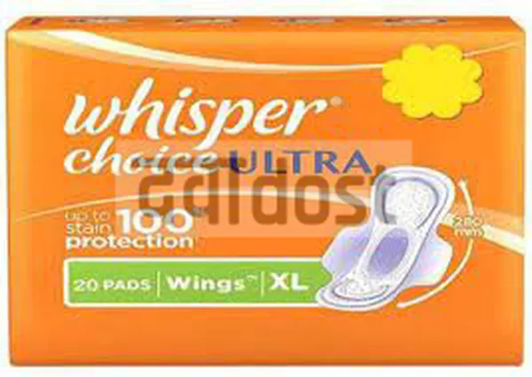 Whisper Choice Ultra wings Sanitary Pads XL 20s