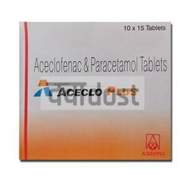 Aceclo Plus  100 mg/500 mg Tablet  15S