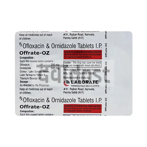 Offrate OZ 200mg/500mg Tablet 10s
