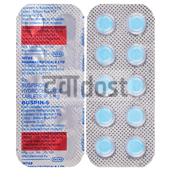 Buspin 5mg Tablet 10s