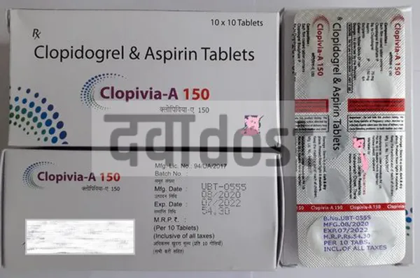 Clopivia A 150mg/75mg Tablet 10s