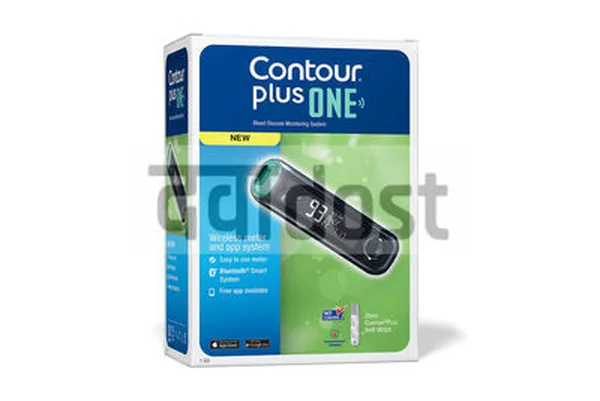 Contour Plus One Blood Glucose Monitoring System with Blood Glucose Test Strip 25 Free