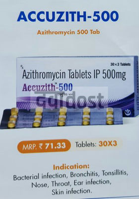 Accuzith 500mg Tablet 3s
