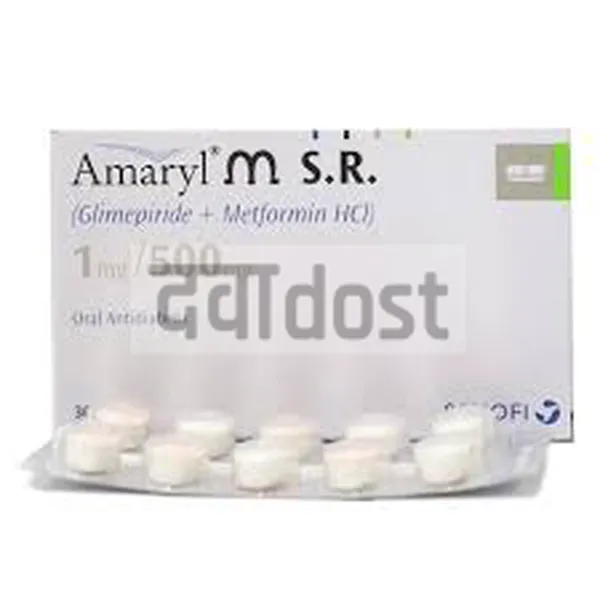 Amaryl M 1mg/500mg Tablet SR