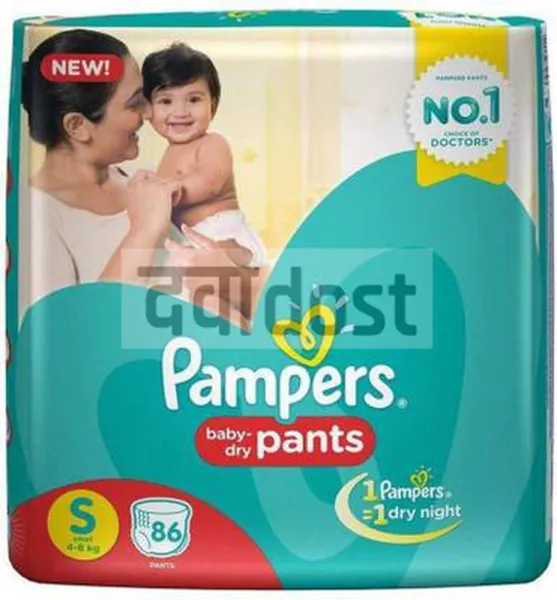 Pampers Dry Pants Diaper S 86s