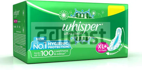 Whisper Ultra Clean Wings Sanitary Pads XL+ 30s