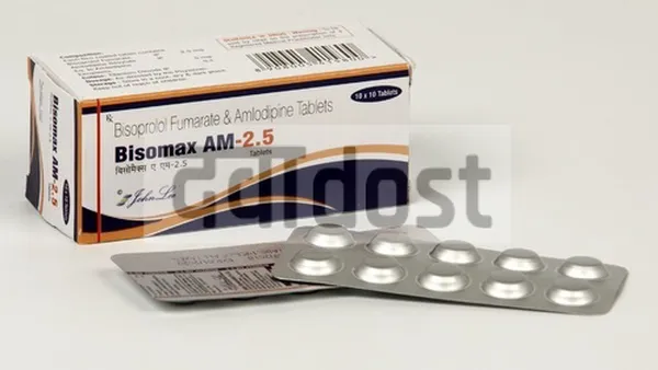 Bisomax AM 5mg/2.5mg Tablet 10s