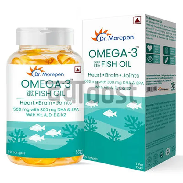 Dr. Morepen Omega 3 Deep Sea Fish Oil  Capsule 60s