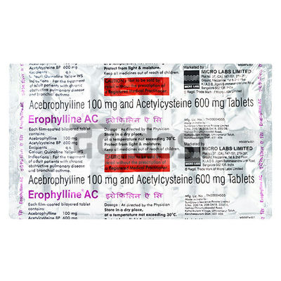 Erophylline AC 100mg/600mg Tablet 10s