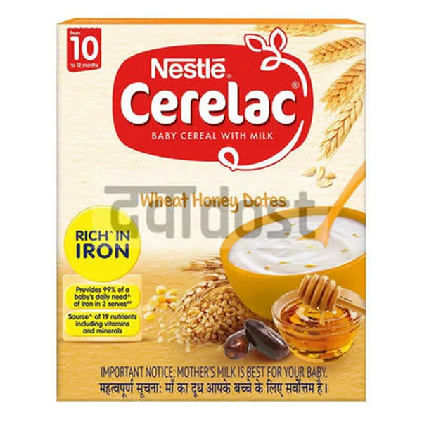 Nestle Cerelac Baby Cereal With Milk From 10 to 12 Month Wheat Honey Dates 300gm