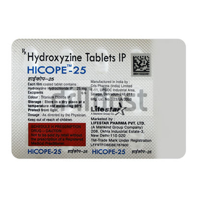 Hicope 25mg Tablet 15s