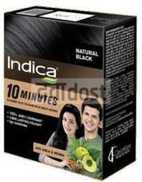 Indica Natural Black Hair Colour Powder 40 gm