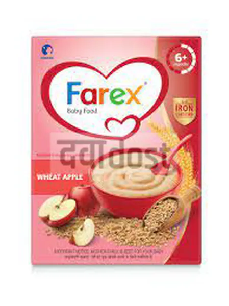 Farex Wheat Apple Baby Cereal 6+ Months 300gm