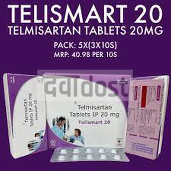 Telismart 20mg Tablet 10s