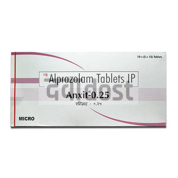 Anxit Fort 0.5 mg/25 mg Tablet 10s