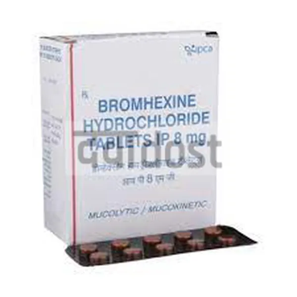 Bromhexine Hydrochloride 8mg Tablet 10s