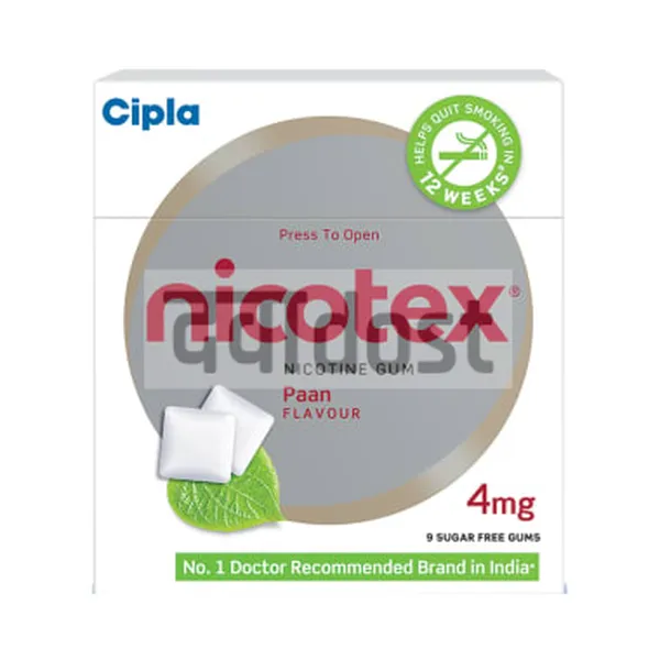Nicotex 4mg Chewing Gums Paan
