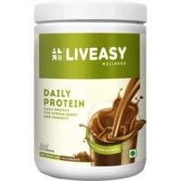 Liveasy Wellness Daily Protein - Adult Protein Drink With Vitamins & Minerals - Provides Energy & Vitality - Jar Of 400 Gram