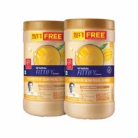 Saffola Fittify Hi-protein Slim Meal Shake, Alphonso Mango, Buy 1 Get 1, Each Pack 420 Gm