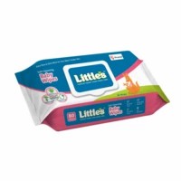 Little's Soft Cleansing Baby Wipes With Aloe Vera Jojoba Oil And Vitamin E - 80 Wipes ( Lid Pack )