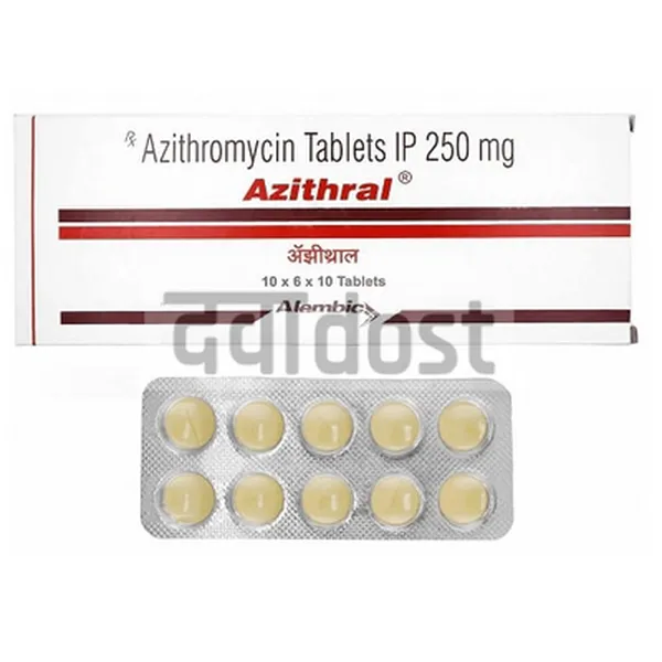 Azithral 250mg Tablet DT 10s