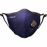 Livinguard Street Mask | 2 Layers | Anti-viral & Anti-bacterial | Non-toxic & Safe | Washable & Reusable | Cotton Face Mask | Medium - Bombay Blue